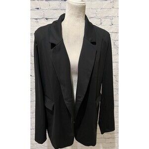 Mono B In A Pinch Oversized 2. Button Blazer In Black Size Medium
